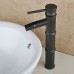 Hiendure Solid Brass Bamboo Faucet Design Lavatory Vanity Vessel Sink Filler Faucet Bathroom  Oil Rubbed Bronze - B00T2TH8XC